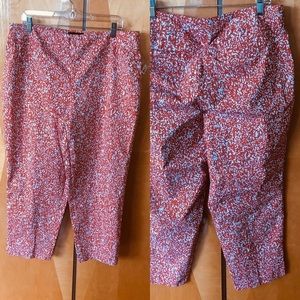 Cynthia Rowley print slip on pants